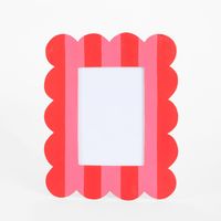 Ciao Bella Scalloped Photo Frame Red & Pink