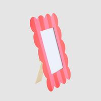 Ciao Bella Scalloped Photo Frame Red & Pink