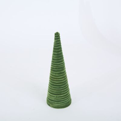 Velvet Ribbon Cone Tree Small Green