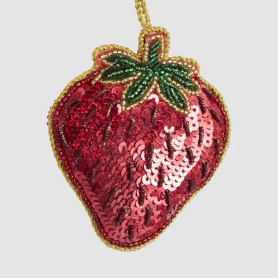 Ciao Bella! Sequin Strawberry Decoration