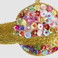 Flora Sequin Saturn Decoration