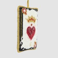 Queen of Hearts Beaded Decoration