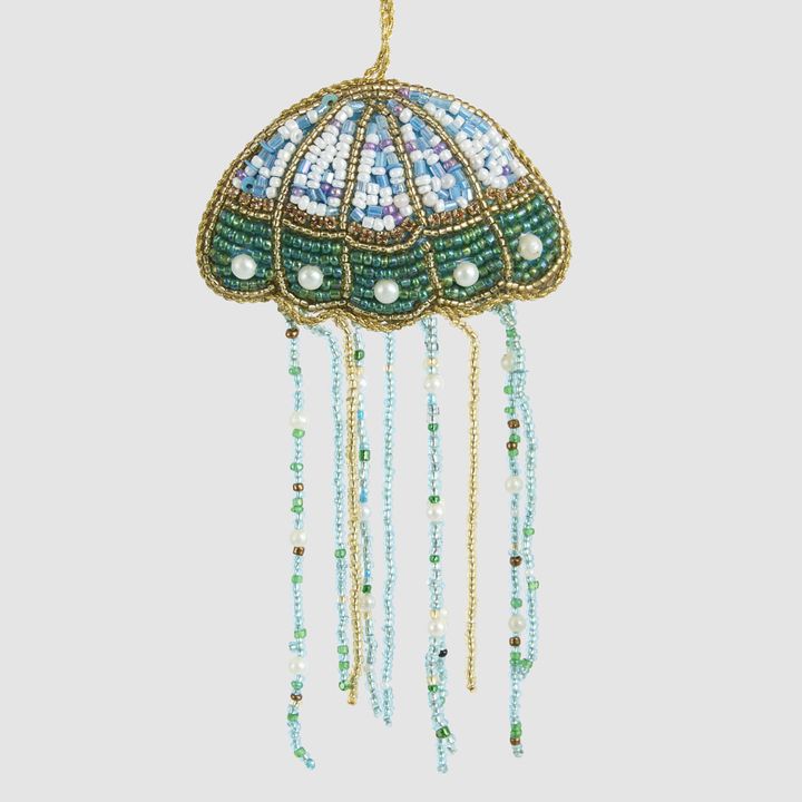 Nettle Beaded Jelly Fish Decoration