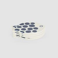 Nautical Ceramic Fish Coasters Set of 4