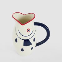 Nautical Ceramic Fish Jug Large