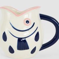 Nautical Ceramic Fish Jug Small