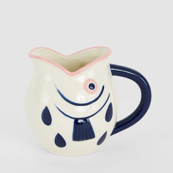 Nautical Ceramic Fish Jug Small