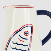 Nautical Ceramic Fish Jug
