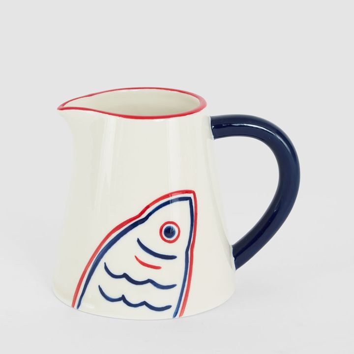 Nautical Ceramic Fish Jug