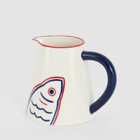 Nautical Ceramic Fish Jug