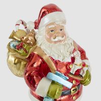 Vintage Santa with Present Sack Decor