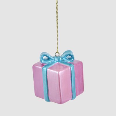Metallic Present Decoration Fuchsia