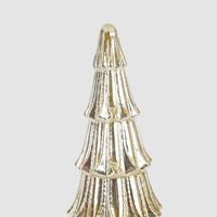 Layered Golden Glass Cone Tree Small