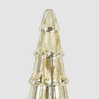 Layered Golden Glass Cone Tree Large