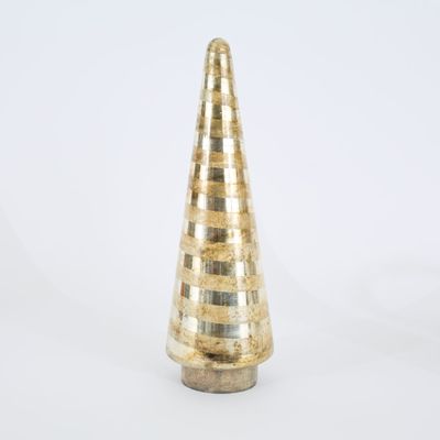 Ribbon Swirl Glass Tabletop Tree Large