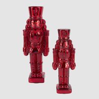 Glass Nutcracker Large Red