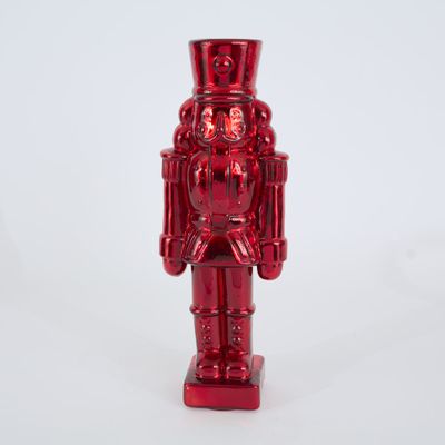 Glass Nutcracker Small Red