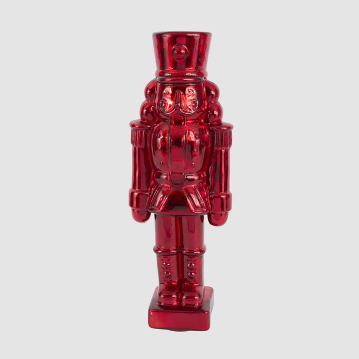 Glass Nutcracker Small Red