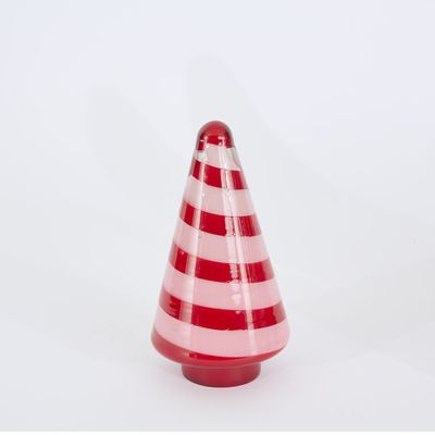 Ciao Bella Red & Pink Glass Cone Tree Small