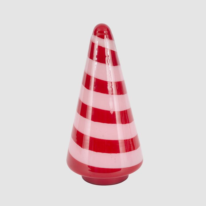 Ciao Bella Red & Pink Glass Cone Tree Large
