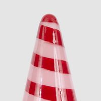 Ciao Bella Red & Pink Glass Cone Tree Large