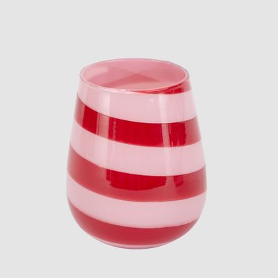 Ciao Bella Red & Pink Glass Vessel