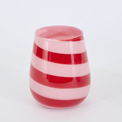 Ciao Bella Red & Pink Glass Vessel