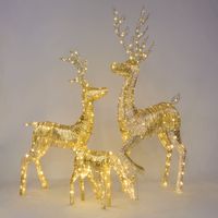 Wrapt Light Up Golden Reindeer Medium