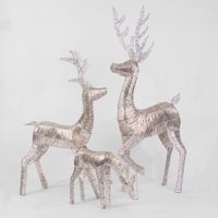Wrapt Light Up Golden Reindeer Medium