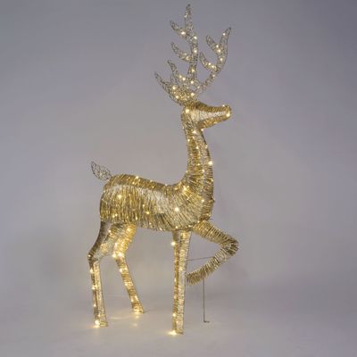 Wrapt Light Up Golden Reindeer Medium