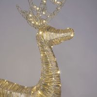 Wrapt Light Up Golden Reindeer Medium