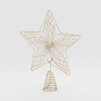 Web Gilded Star Tree Topper