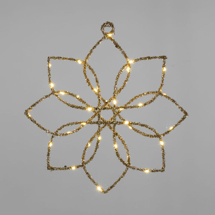 Light Up Flower Star Decoration