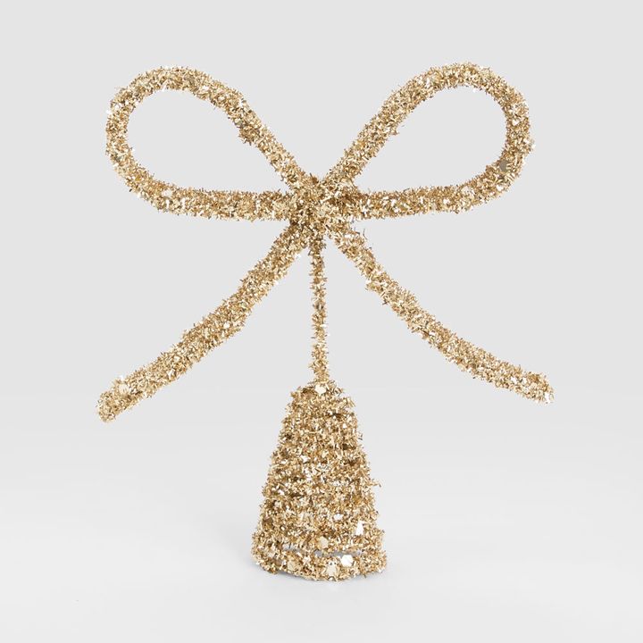 Golden Bow Tree Topper