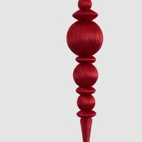 Silk Finial Red