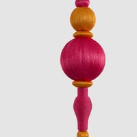Silk Finial Fuchsia & Orange