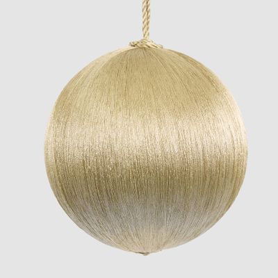 Silk Bauble Large Champagne
