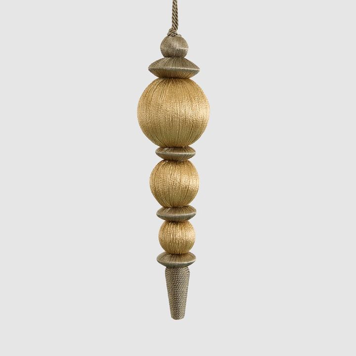 Silk Finial Champagne & Gold