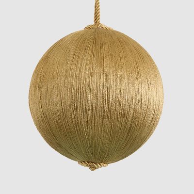 Silk Bauble Medium Champagne