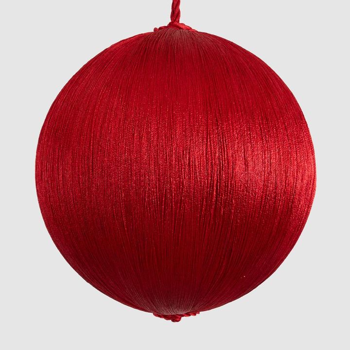 Silk Bauble Large Red