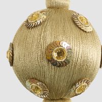 Silk Sequin Bauble Gold