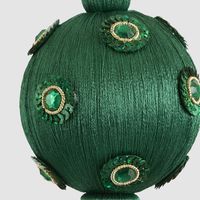Silk Sequin Bauble Emerald