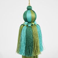 Verdant Silk Tassel Decoration Green
