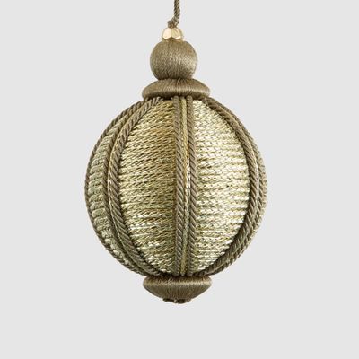 Silk and Rope Bauble Gold