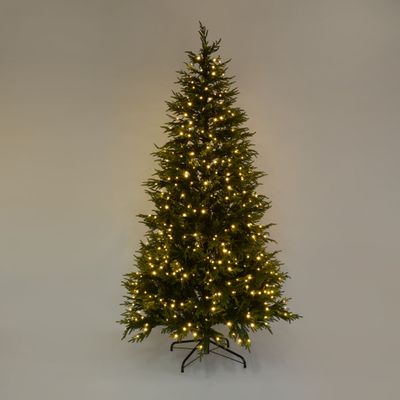 Soft-Touch Light Up Christmas Tree 240cm with 600 LED with Foot Pedal