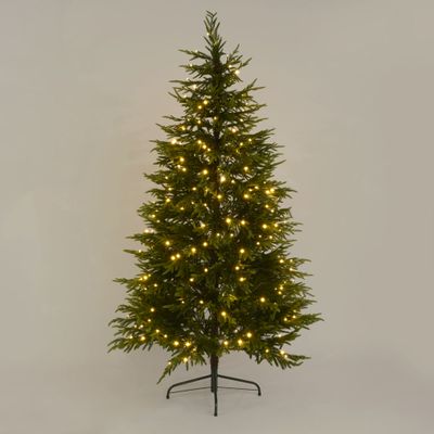 Soft-Touch Light Up Christmas Tree 180cm with 250 LED with Foot Pedal
