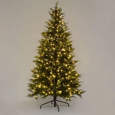 Soft-Touch Light Up Christmas Tree 210cm with 450 LED with Foot Pedal