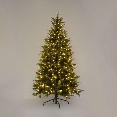 Soft-Touch Light Up Christmas Tree 210cm with 450 LED with Foot Pedal