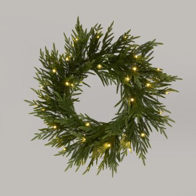 Soft-Touch Light Up Wreath 60cm