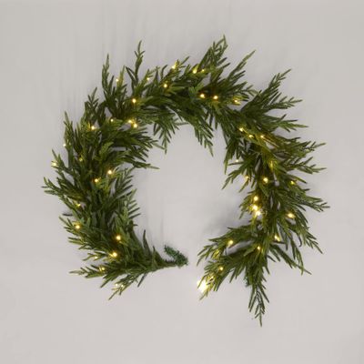 Soft-Touch Light Up Garland 180cm